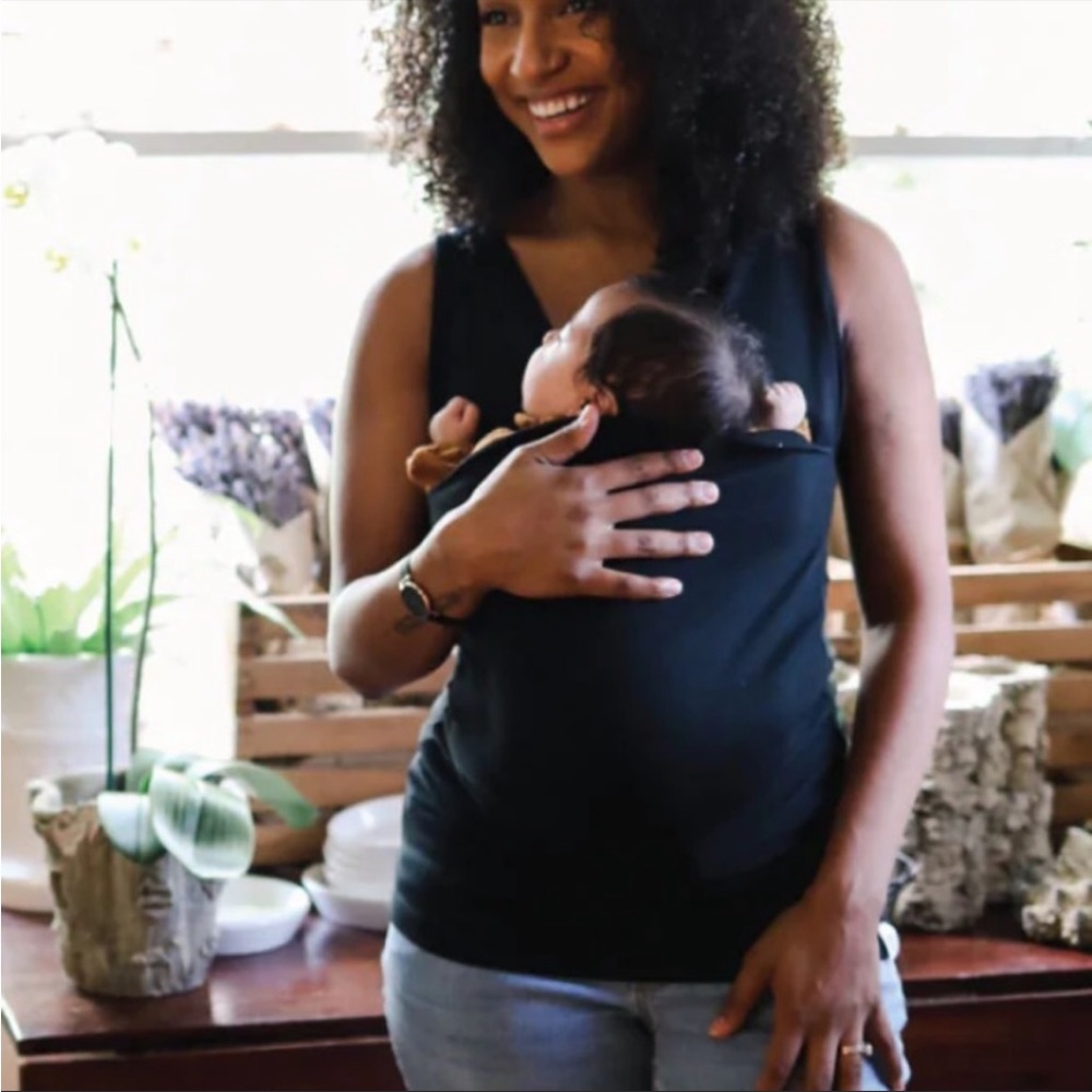 Lalabu Tank Top Baby Carrier Black Small Soothe Shirt